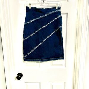 Stylish Black Denim Skirt